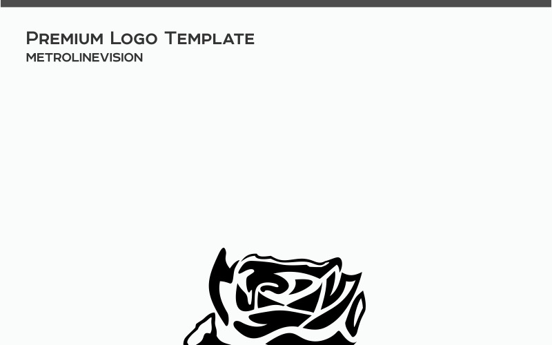 Download Шаблон логотипа "Black Rose Logo Template" / Black Rose Logo Template - Шаблон логотипа на тему графика blackrose rose flower beauty beautiful luxury unique nature professional simple black red web logo garden wild minimalist