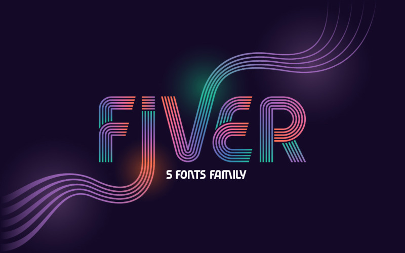 Fiver Family 5 Písmo