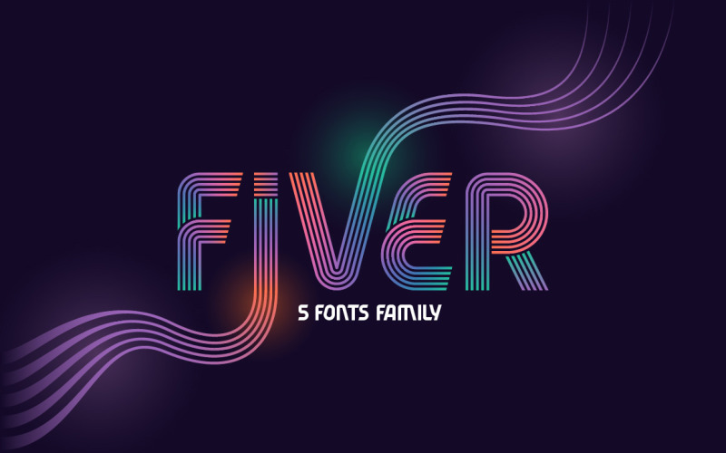 Fiver Family 5 Schriftart