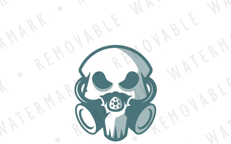 Download Шаблон логотипа "Lunatic Skull Logo Template" / Lunatic Skull Logo Template - Шаблон логотипа на тему графика danger,gas,mask,environment,skull,war,skeleton,fear,pollution,toxic,protest,insane,human,logo,design,template,military,death,mad,art