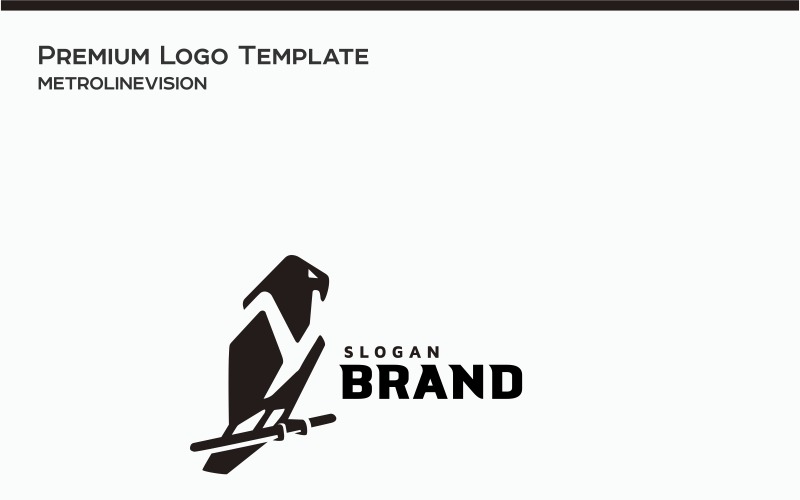 Modèle de logo d'aigle