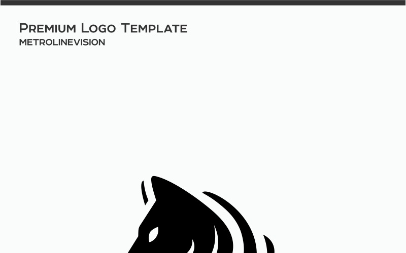 Modèle de logo de cheval