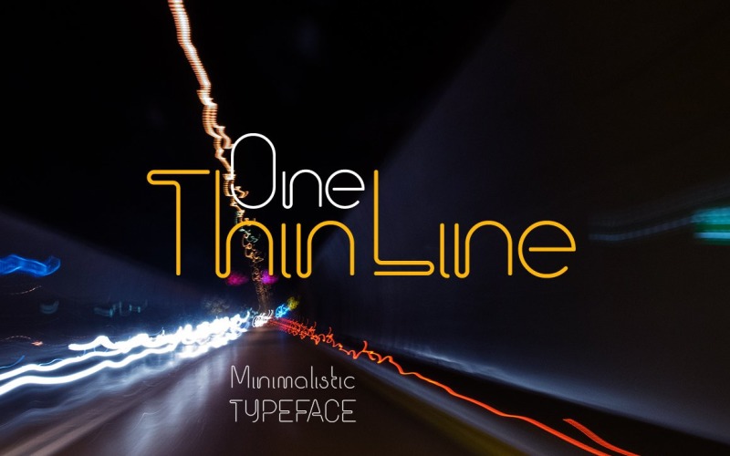 One Thin Line Font