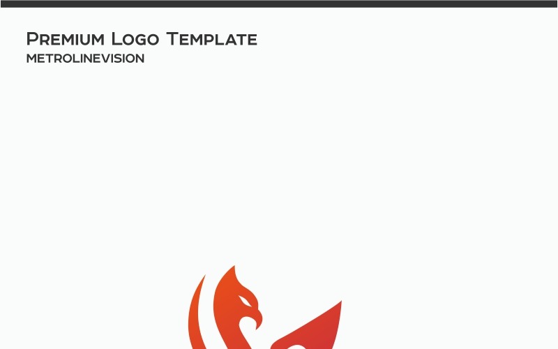 Download Шаблон логотипа "Phoenix Logo Template" / Phoenix Logo Template - Шаблон логотипа на тему графика bird logo brand branding corporate fire flat flow fly freedom immortality luxurious majestic modern mythology orange phoenix rebirth red regal