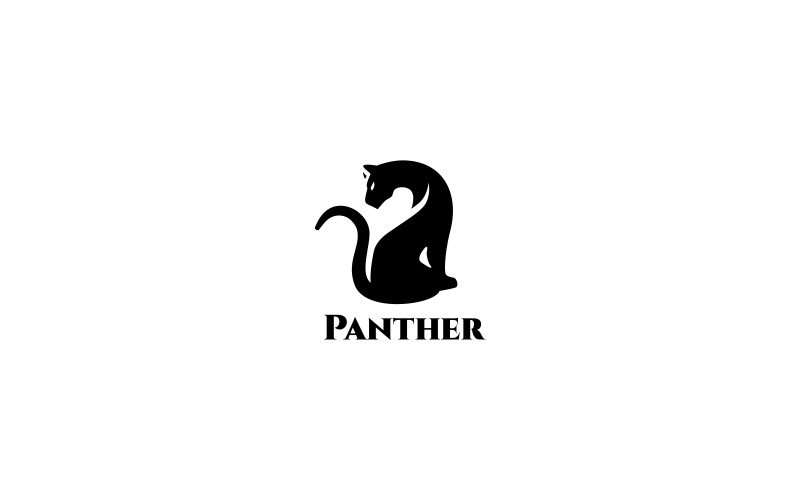Plantilla de logotipo de pantera