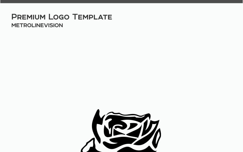 Schwarze Rose Logo Vorlage