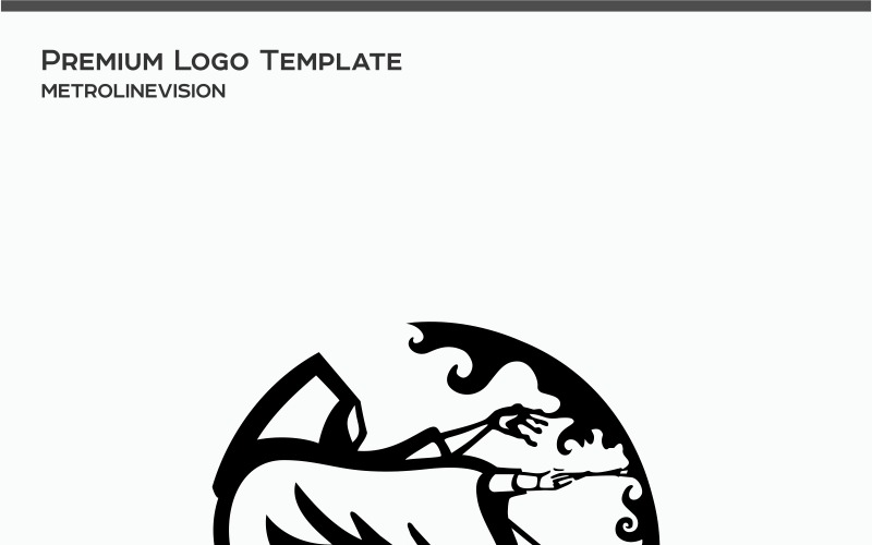 Download Шаблон логотипа "Wizard Logo Template" / Wizard Logo Template - Шаблон логотипа на тему графика wizard people war warrior weapon simple professional web unique modern magic mag fantastic fantasy