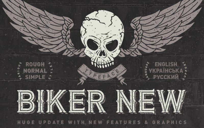 Biker Schriftart