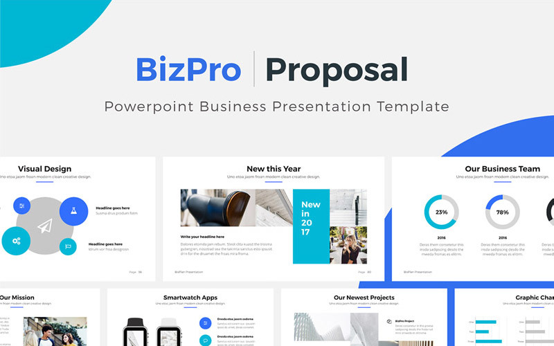 BizPro - Business-PowerPoint-Vorlage