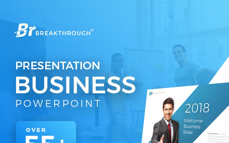 Breakthrough - Business PowerPoint template