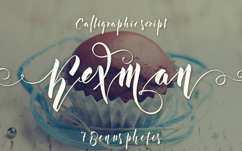 Carattere per foto di Kexman + Cupcake