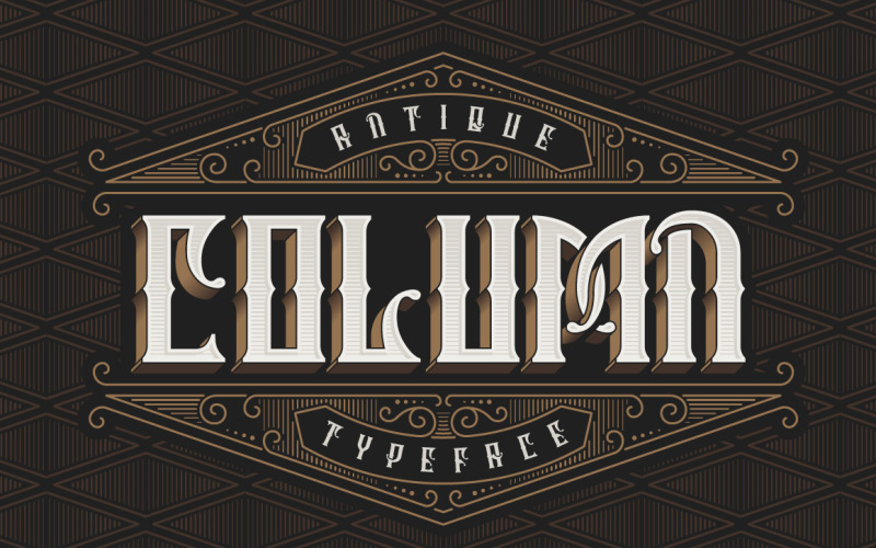 Download Шрифт "Column Typeface Font" / Column Typeface Font - Шрифт на тему графика label,western,font,retro,gothic,vector,logo,modern,poster,decoration,alphabet,typeface,symbol,letter,old,element,decorative,typographic,design,text