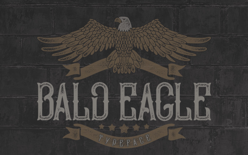 Czcionka kroju Bald Eagle