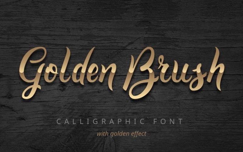 Golden Brush Font