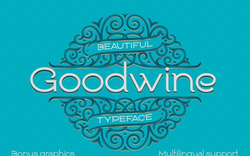 Goodwine, Этикетка, Шрифт Mockup
