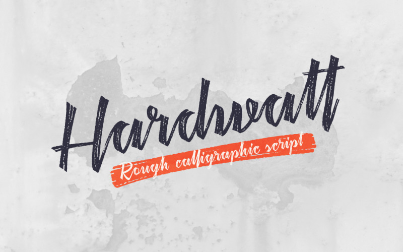 Hardwatt cursief lettertype