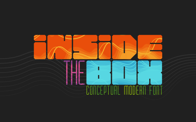 Download Шрифт "Inside the BOX &amp; Patterns Font" / Inside the BOX &amp; Patterns Font - Шрифт на тему графика font,alphabet,design,logo,abstract,modern,shape,vector,type,tech,vibrant,graphic,abc,cool,letter,lettering,text,art,power,electricity