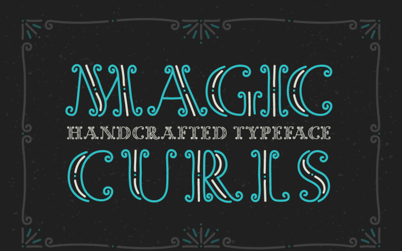 Download Шрифт "Magic Curls Font" / Magic Curls Font - Шрифт на тему графика magic,curls,font,type,abc,typeface,text,fairy,handcrafted,decorative,ornate,frame,lines,lettering,typography,swirl,fantasy,poster,cover,butterfly