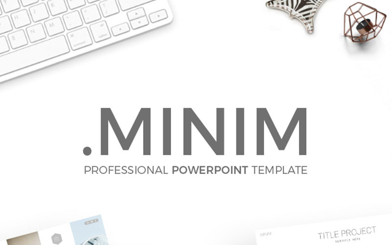 Minimális – Egyszerű PowerPoint-sablon
