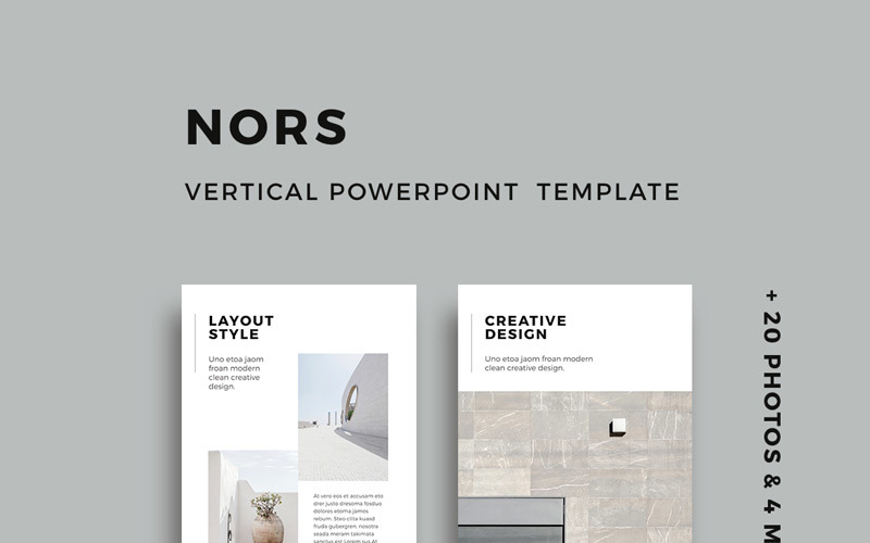 NORS - Vertikale PowerPoint-Vorlage