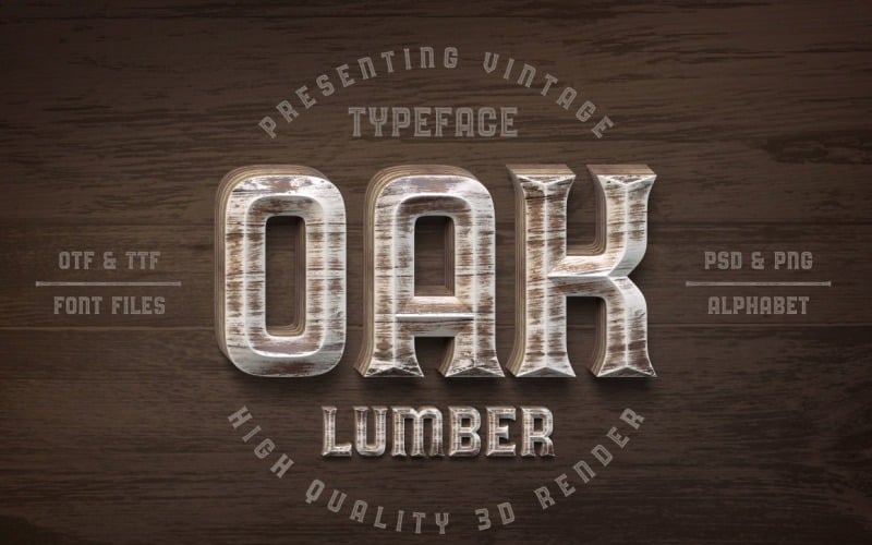Oak Lumber betűtípus