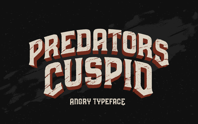 Písmo Predators Cuspid