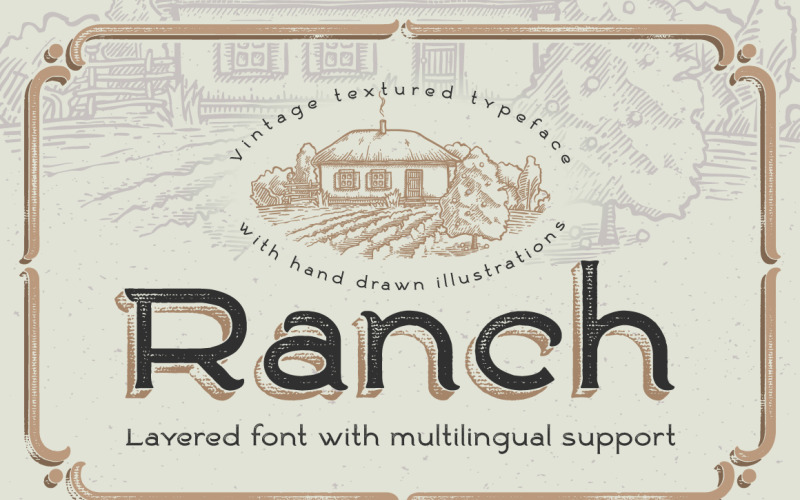 Ranch Vintage字体