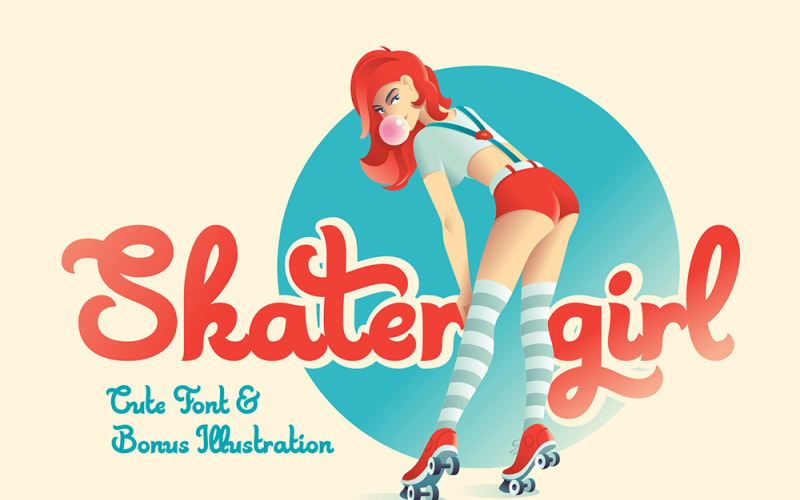 Skater Girl betűtípus + bónusz betűtípus