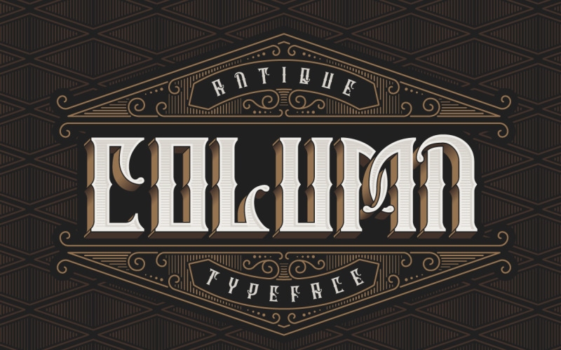 Spaltenschrift Schriftart