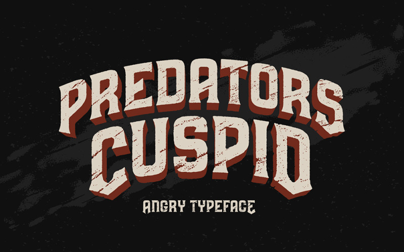 Шрифт Predators Cuspid