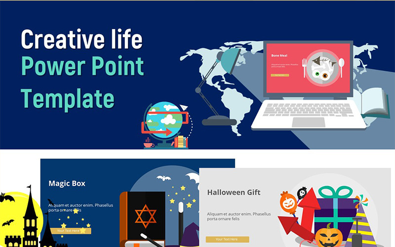 Творче життя – шаблон інфографіки PowerPoint