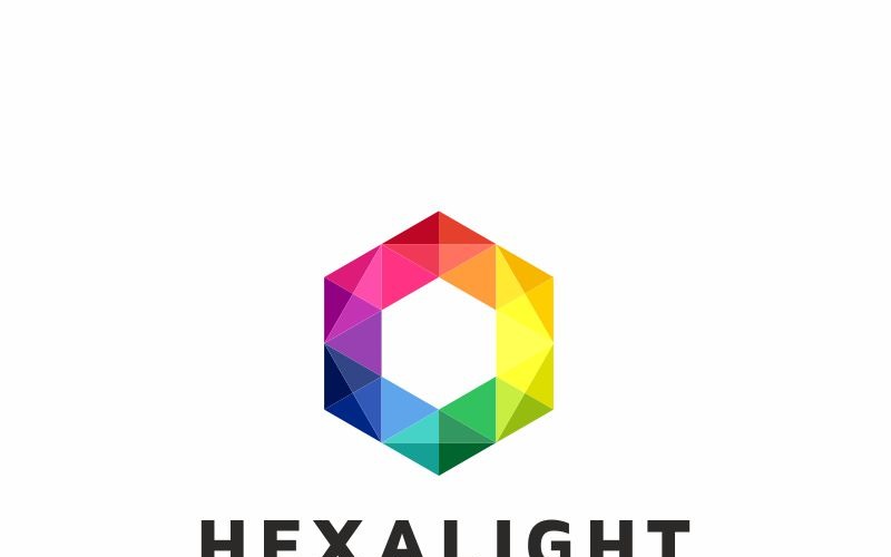 Hexa Light Logo sjabloon