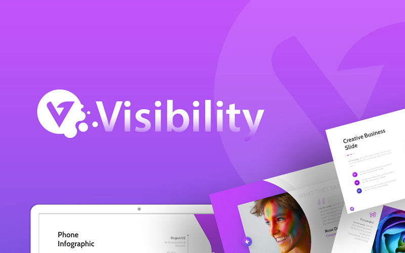 Láthatóság – Kreatív PowerPoint sablon