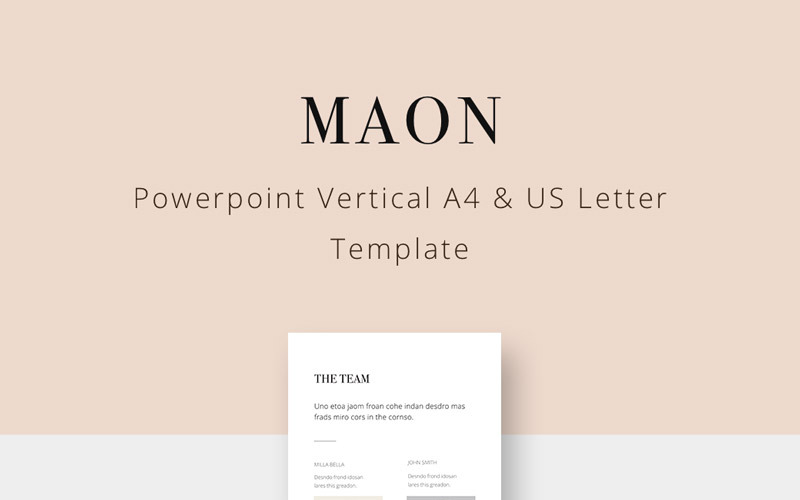 MAON - modelo de PowerPoint vertical