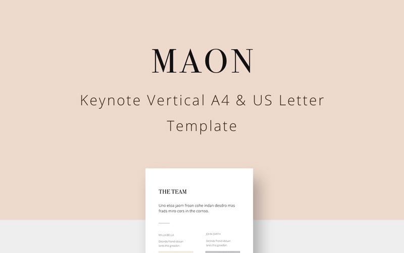 MAON - Vertical - Keynote template