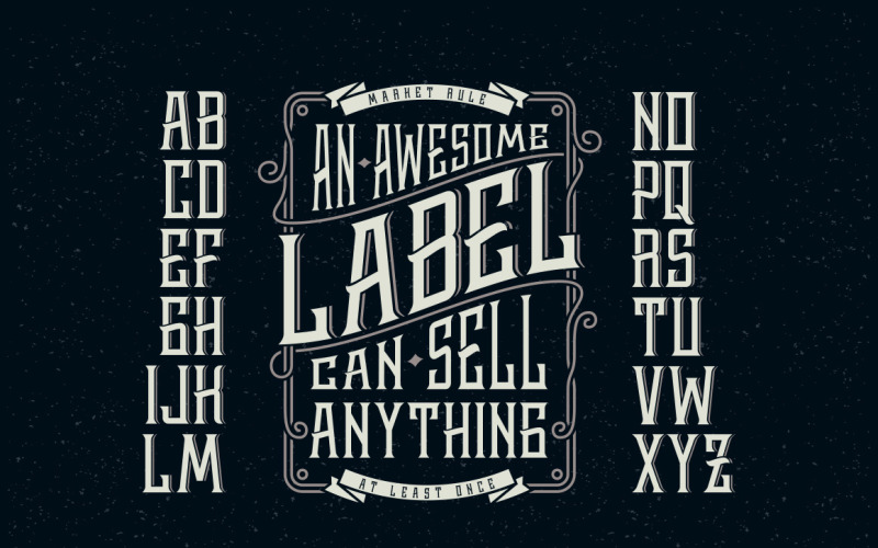 Download Шрифт "Whiskey Label + Design Elements Font" / Whiskey Label + Design Elements Font - Шрифт на тему графика font,vintage,typeface,abc,text,label
