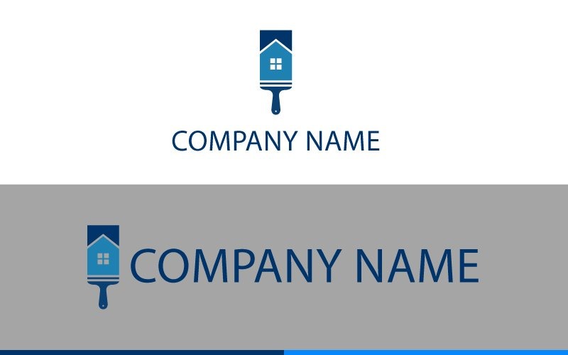 Download Шаблон логотипа "Brush Logo Template" / Brush Logo Template - Шаблон логотипа на тему графика modern simple minimalis business art hobby brush real estate mortgage services decor