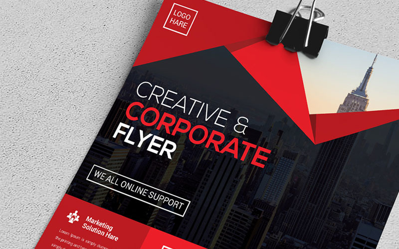 Flyer criativo e moderno | Vol. 09 - Modelo de identidade corporativa