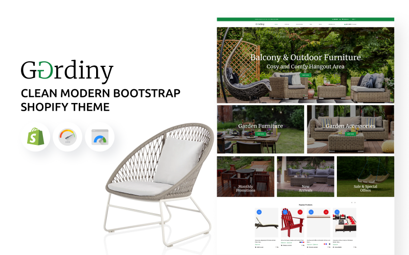 Gardiny-干净的现代Bootsify Shopify主题