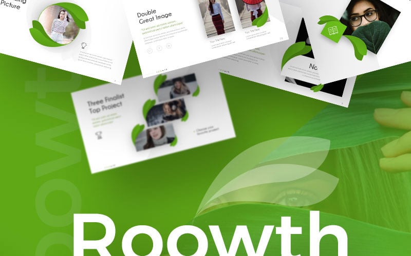 Roowth - Modern bemutató PowerPoint sablon