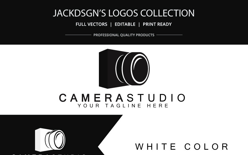 Download Шаблон логотипа "CameraStudio Logo Template" / CameraStudio Logo Template - Шаблон логотипа на тему графика camera studio gallery photograhpy photo simple