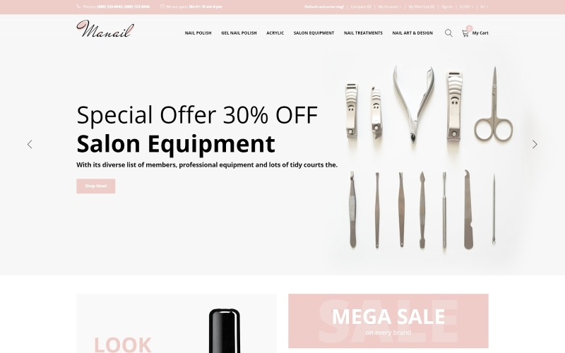 Manail - Mode & Beauty Kant-en-klare OpenCart-sjabloon
