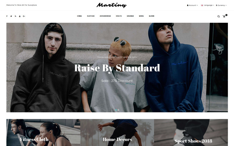 шаблон модного магазина opencart