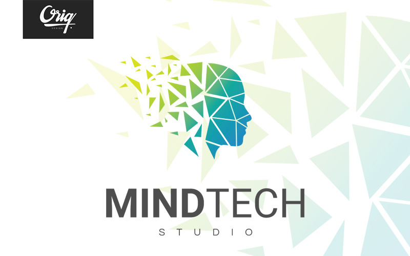 Download Шаблон логотипа "Mind Tech Logo Template" / Mind Tech Logo Template - Шаблон логотипа на тему графика digital logo idea technology innovation concept creative mind vector intelligence think design abstract human learning head creativity icon computer data
