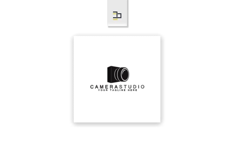 Modèle de logo de studio de caméra