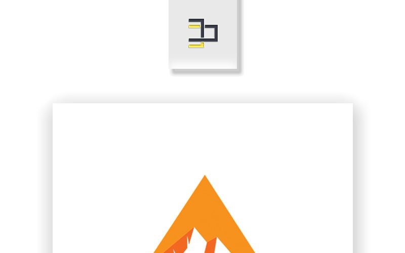 Download Шаблон логотипа "Mountain Logo Template" / Mountain Logo Template - Шаблон логотипа на тему графика mountain,brand,nature,hobby,fashion,modern,simple,climbing,hiking,sport,business,grey,black,adaptable