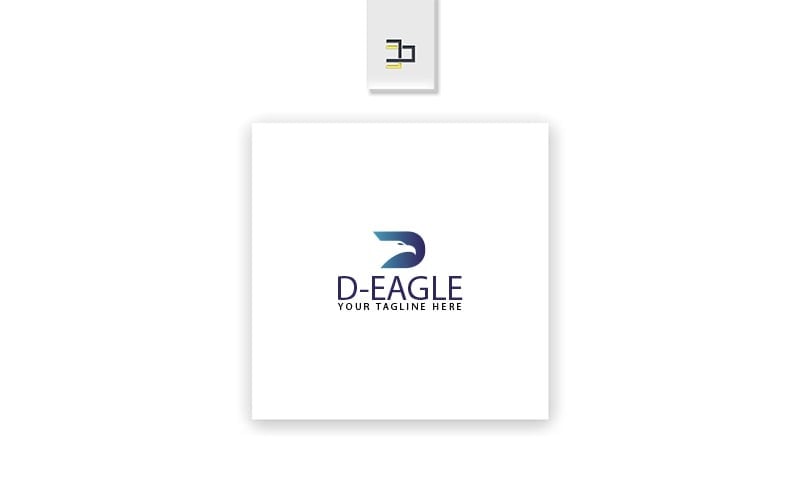 Sjablonen voor D eagle-logo