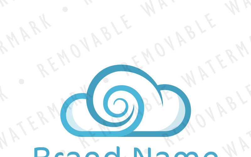 Download Шаблон логотипа "Cloud Vortex Logo Template" / Cloud Vortex Logo Template - Шаблон логотипа на тему графика technology,cloud,fusion,vortex,spiral,portal,solution,abstract,maelstrom,link,information,weather,logo,design,template,communications,power,hosting,storage,consulting