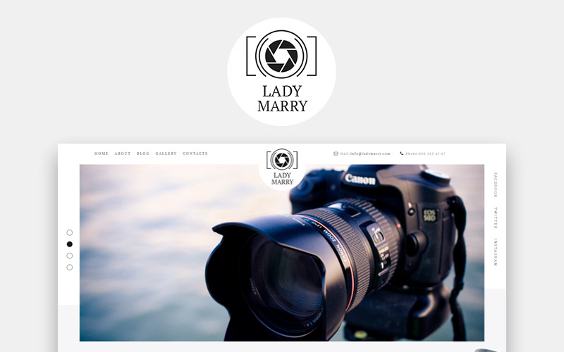 Lady Marry - Fotografie Kreativní téma WordPress připravené k použití