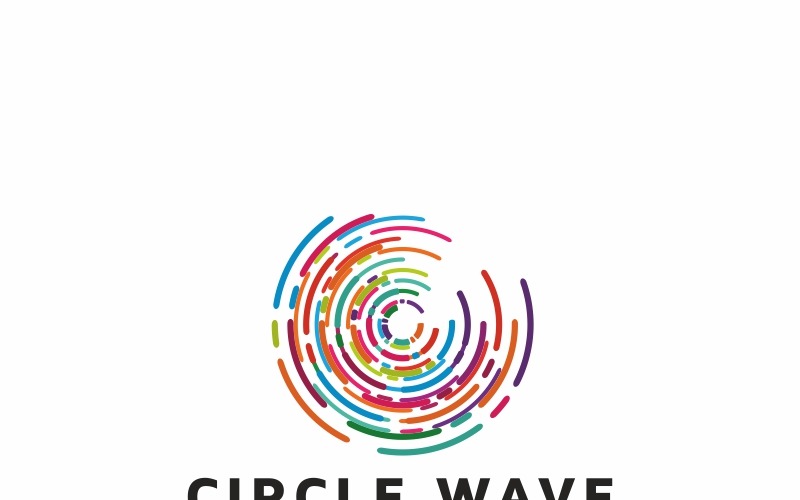 Modèle de logo Media Wave